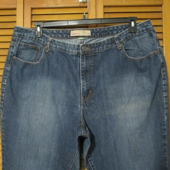 Venezia jeans Rigid Bootcut denim blue jeans with stretch like new size 26W - Picture 3 of 7